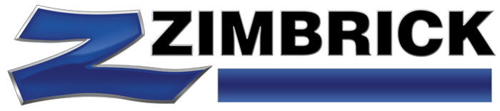 Zimbrick logo with blue design