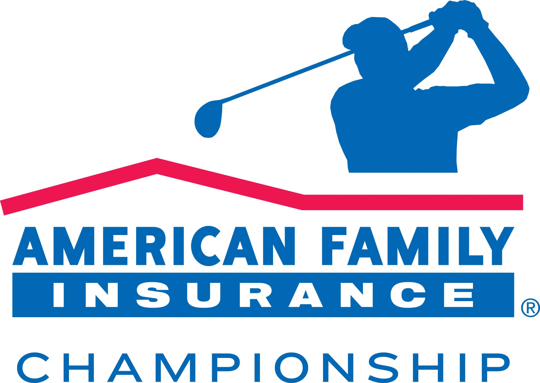 American Family Insurance Championship logo with golfer silhouette.