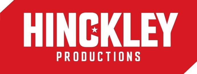 Hinckley Productions logo in red and white